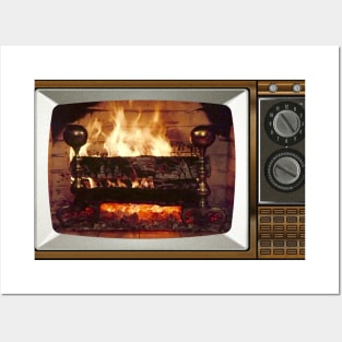 Yule Log Vintage TV Posters and Art